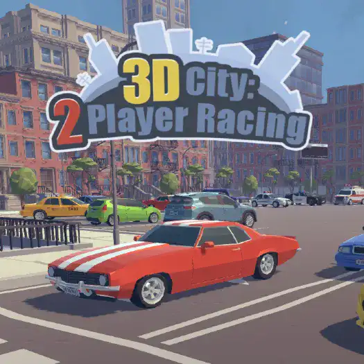 3D City: 2 Player Racing