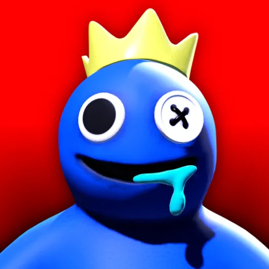 FNF VS. BLUE (RAINBOW FRIENDS) free online game on