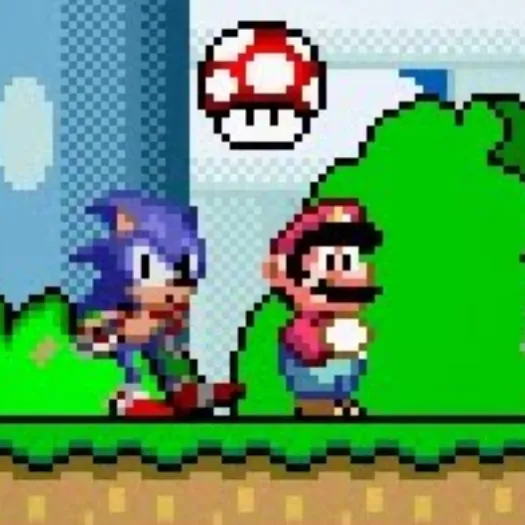 Sonic in Super Mario World